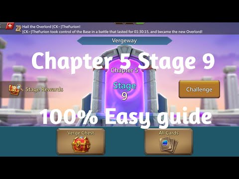 Lords mobile Vergeway Chapter 5 Stage 9 easiest guide