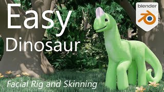 EASY Dinosaur Tutorial: Facial Rigging #blendertutorial screenshot 3
