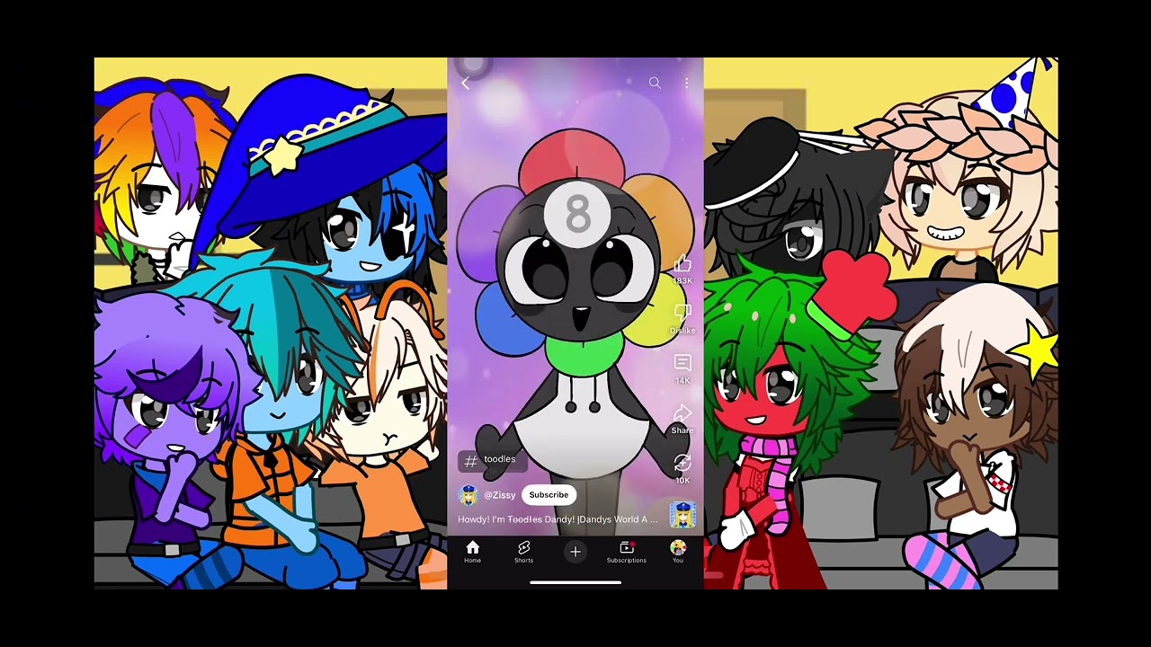 Dandy’s world react to Dandy #Dandysworld [Please watch it took 700+ photos. Anyways 1.7 speed:D