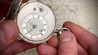 Ruby Cylinder Escapement Alarm Pocket Watch