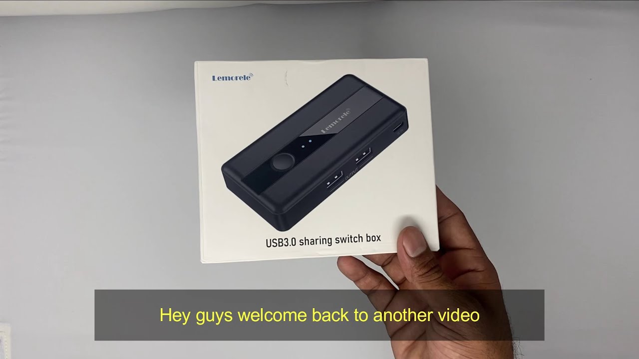 Lemorele USB 3.0 Switch Selector 2 Computers Sharing 4 Ports KVM