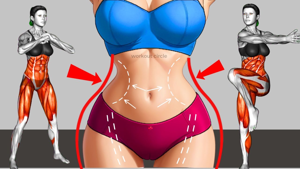 30-Exercises to Sculpt Abs & Burn Love Handles Fast🔥Lose 4 KG in 30 Days | Home Weight Loss Workout