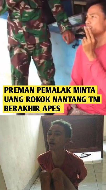 Preman Sok Jago Tak Diberi Uang Lempar Truk Dan Nantang Anggota TNI : #shortvideo #shorts