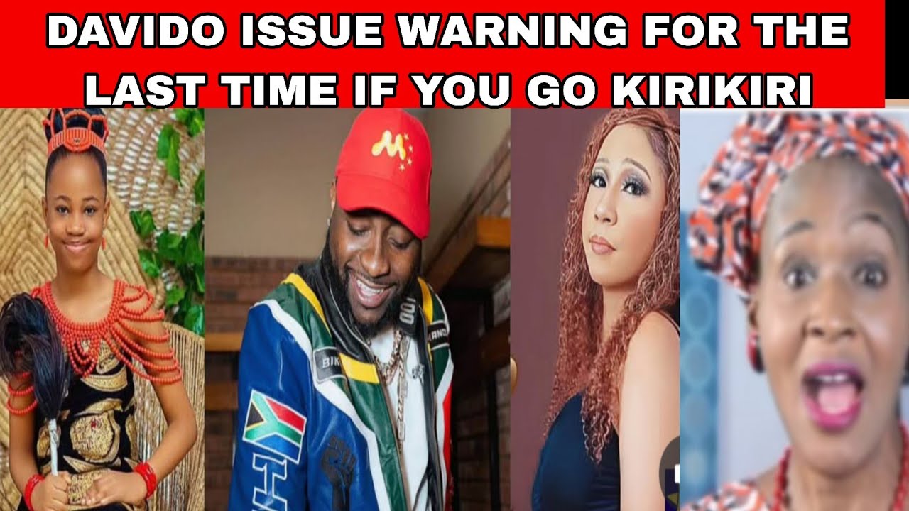 DAVIDO SEND LAST WARNING TO ANU MAMA AS WASH HAND OFF THIS MATTER ABOUT PIKIN🛑