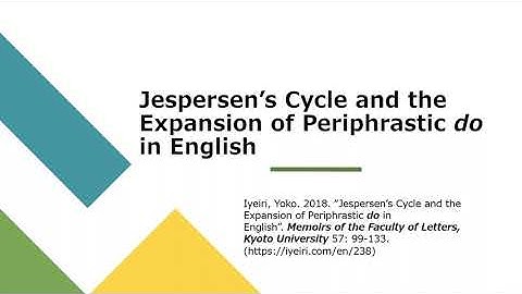 “Jespersen’s Cycle and the Expansion of Periphrastic do in English”