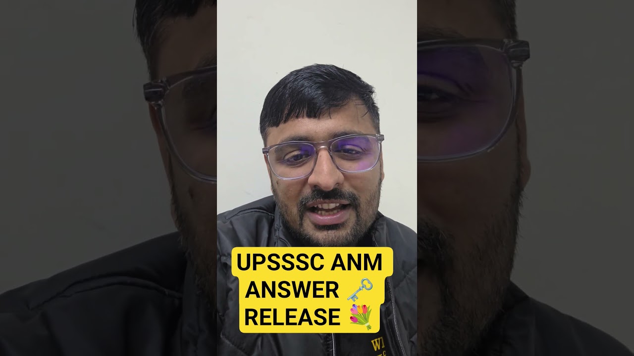 UPSSSC ANM EXAM ANSWER KEY 🗝️ RELEASE 💐 