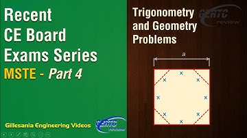 Trigonometry and Geometry Problems! - Recent Board Exam Solved Series (MSTE Part 4)