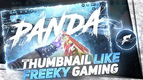 Make Thumbnail Like Freeky Gaming on android | How to make thumbnail like Freeky & Franky 787