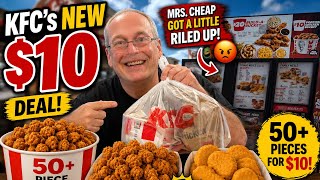 KFC’s NEW $10 Popcorn Chicken Bucket! Is 50+ Pieces Really Worth It? 🍗