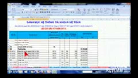 Hướng dẫn làm kế toán thuế với Excel