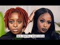 HOW TO INSTALL WIGS OVER LOCS ft ULAHAIR