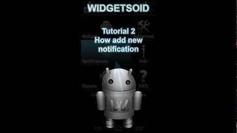 Widgetsoid tutorial 2