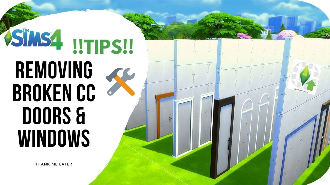 Removing Broken CC Doors & Windows from Batuu Patch The SIMS4 YouTube
