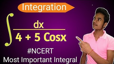 ☝️Integration of dx/4+5Cosx.NCERT most Important Integration Question.#gixtube #integration #maths