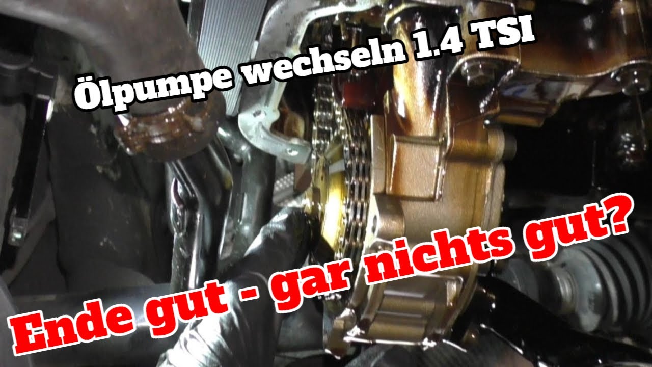 Wo Sitzt Die ölpumpe Beim Golf 4 Ölpumpe wechseln 1.4 TSI - YouTube