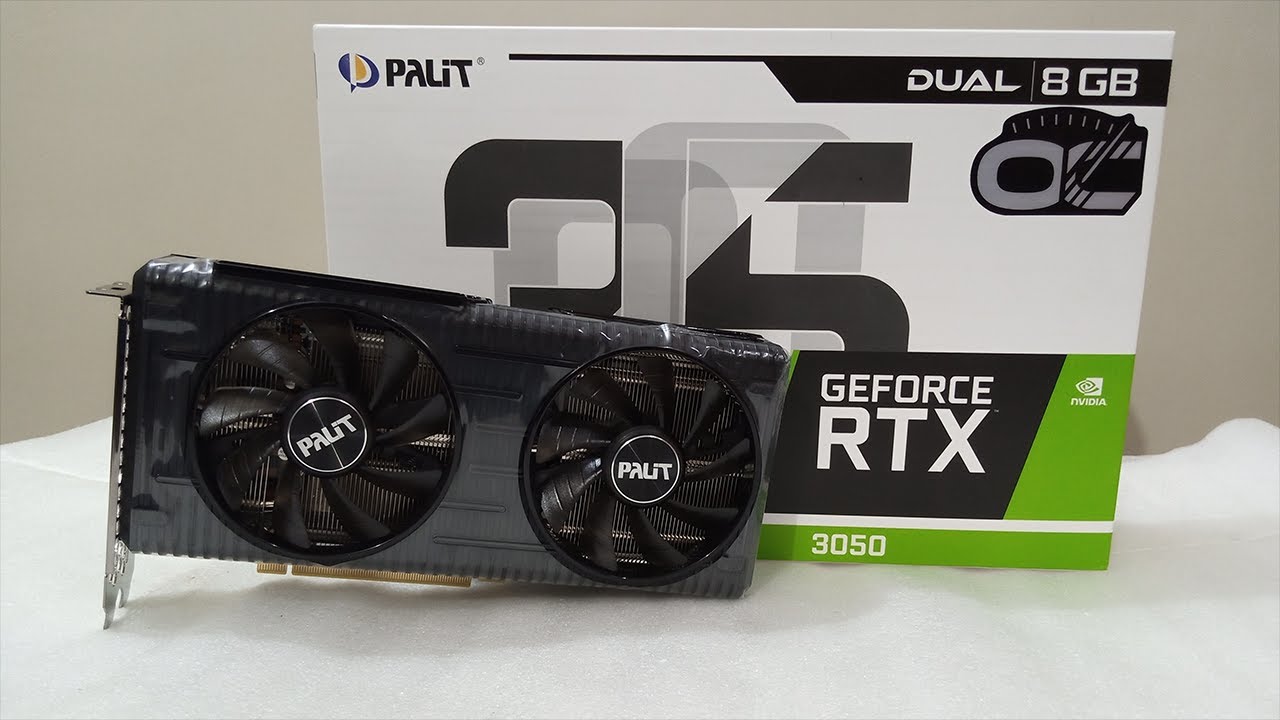 Palit GeForce RTX 3050 OC Dual 8GB - Unboxing + Furmark Stress Test 2022