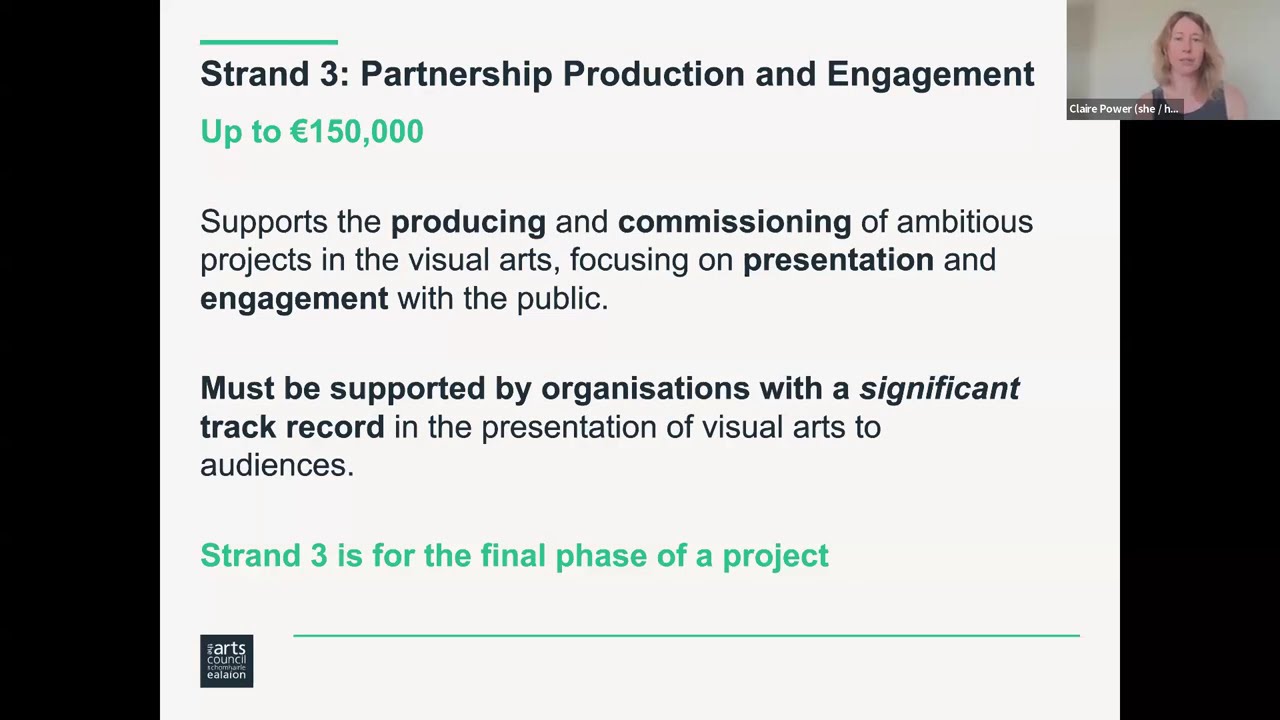 Online information clinic: 2026 Visual Arts Project Award