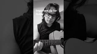 Most Important Guitar Tip | #guitartips #musictips #guitartutorial