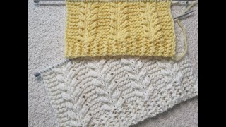 Pletenje 24. Reljefna Mustra Knitting Tutorial Relief Sch