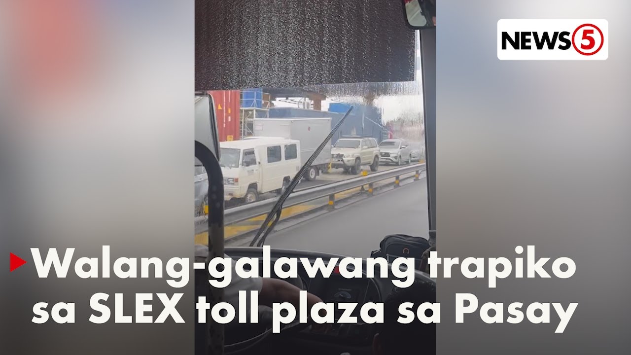 Matinding trapiko sa SLEX toll plaza sa Pasay