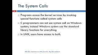 NES202   Introduction to UNIX   Chapter 1   Introducing UNIX   Part 3