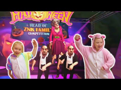 Новый уровень Scary Teacher Halloween! Мисс Ти использует книгу заклинаний танца!