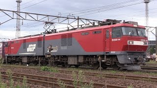 仙台貨物ターミナル　EH500 牽引貨物列車3本　2019年9月20日①