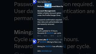 XERON Mining App – Smart Crypto Mining #XERON #CryptoMining