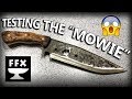 Making the "Mowie" Knife (Lawnmower Blade Bowie) Part 3: Testing the Knife