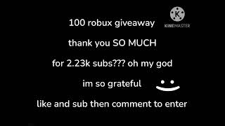 100 robux giveaway screw the 21 rbx giveaway