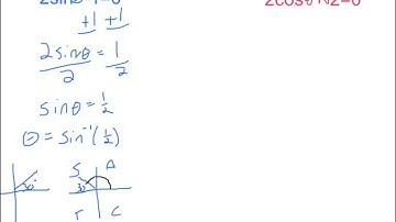 Solving First Degree Trig Equations