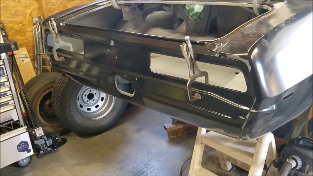 69 Camaro Tail Panel Removal And Install Youtube