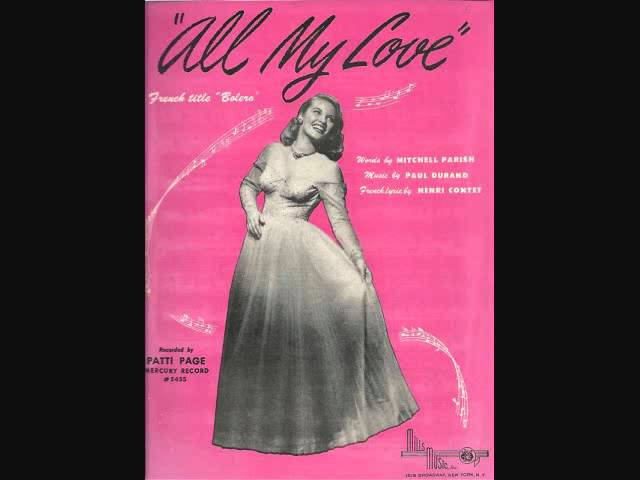 Patti Page - All My Love