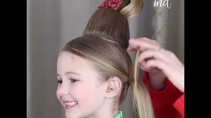 CHRISTMAS HAIRSTYLE cindy lou who hair
