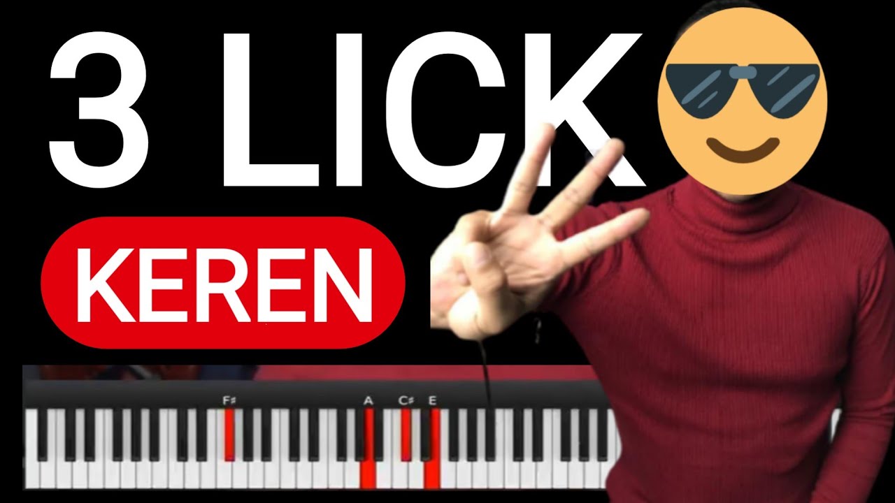 BELAJAR PIANO JAZZ | 3 JAZZ LICK YANG SUPER MODERN BISADI MAINKAN DI SETIAP KUNCI (Akord ) ADVANCE