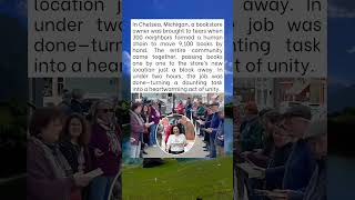 Human Chain Moves Thousands of Books in Two Hours