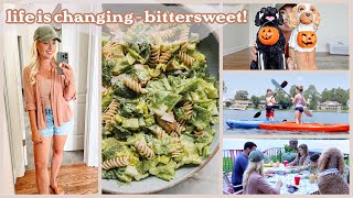 life is changing-bittersweet! fall shop with me, viral tiktok caesar pasta salad, soft summer life☀️
