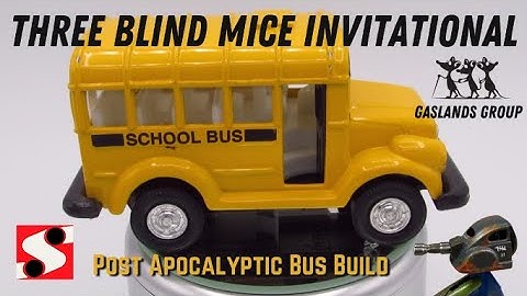 Post Apocalyptic Short Bus w/Turret-Three Blind Mice Gaslands Bus