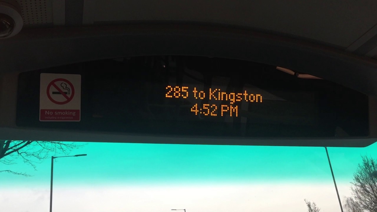 London iBus announcement 285 to Kingston YouTube