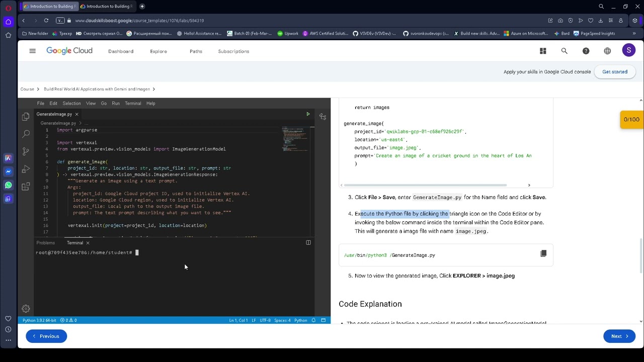 Build an AI Image Generator app using Imagen on Vertex AI
