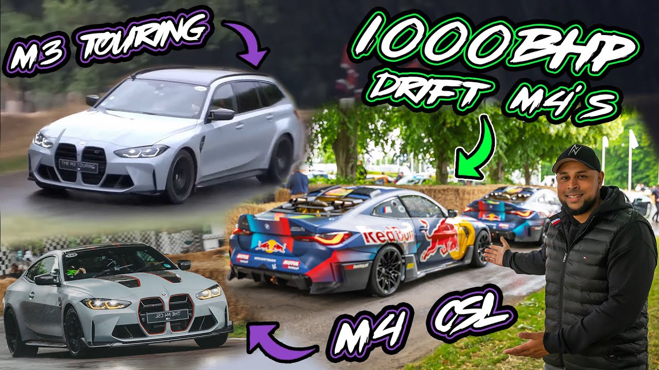 BMW M3 Touring + M4 CSL *Launch* at GOODWOOD 