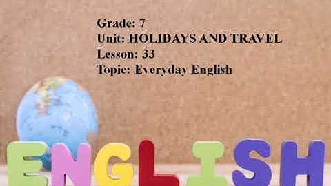 Excel 7. Module 3. Everyday English