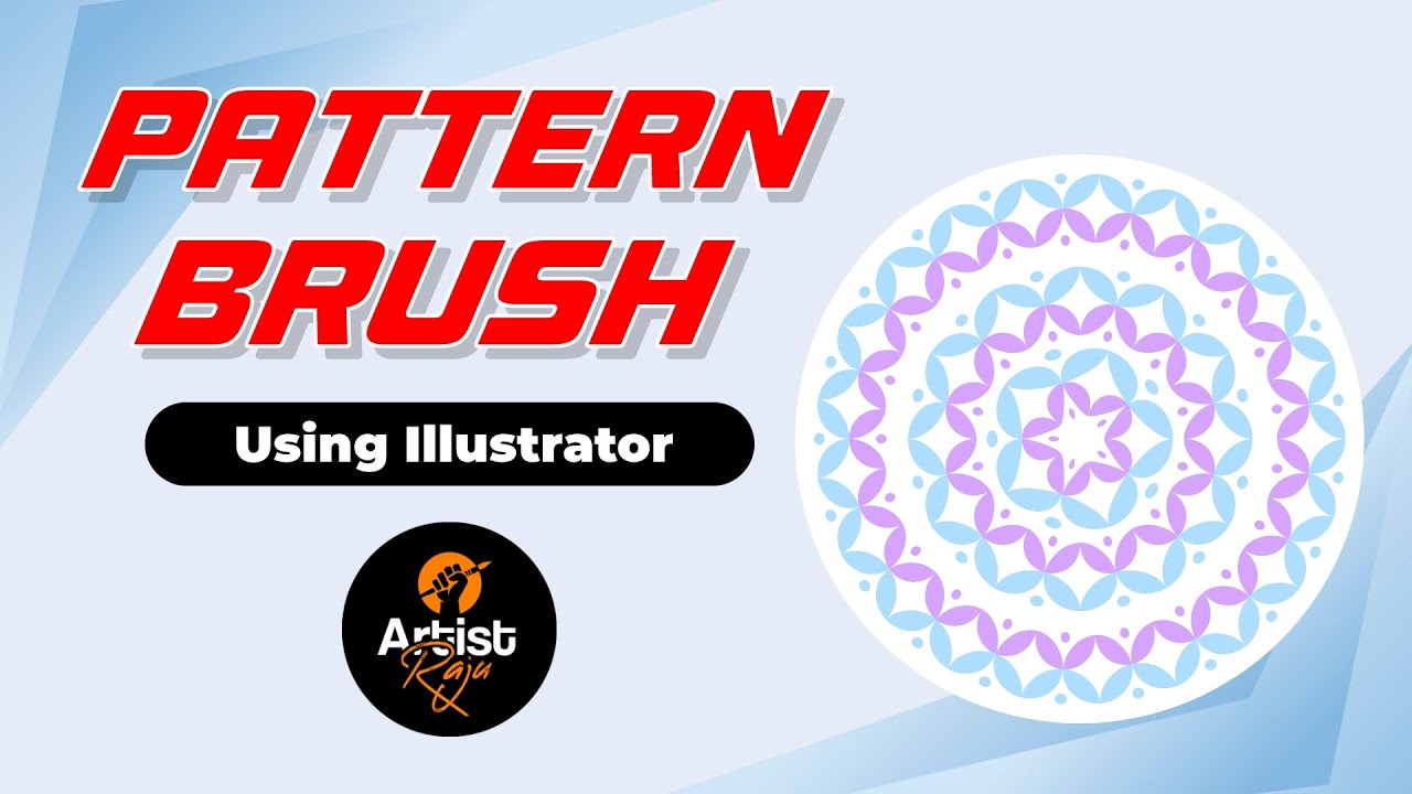How to create Pattern Brush in Illustrator ? - YouTube