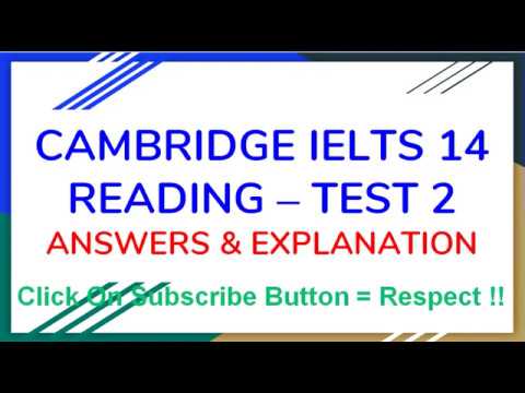 Cambridge IELTS 14 Reading Test 2 Answer and Explanation - YouTube