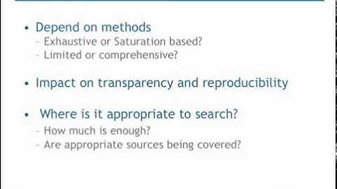 Step 3 in a Systematic Review