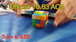 Official 3x3 10.63 Ao5!   BA Cube Fest 2018