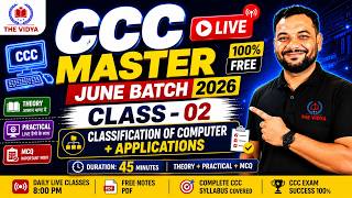 CCC Master Class 02 | Classification of Computer & Applications | Theory + Practical + MCQ |CCC 2026