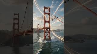 Bitcoin Transforms Into the Golden Gate Bridge! 🤯 | 8K Cinematic Transformation