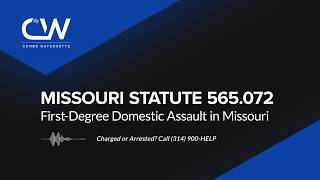 Missouri Statute 565 072 Definition - First-Degree Domestic Assault in Missouri
