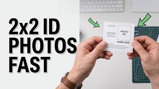 How to Make 2x2 Picture with Name Tag and White Background (Quick DIY)